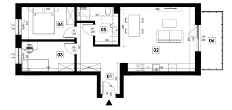 Plan 3 pok. 60m²