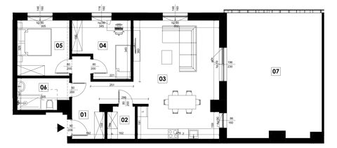 Plan 3 pok. 72m²