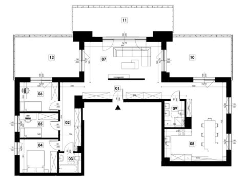 Plan 4 pok. 117m²