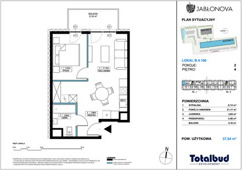 Plan 2 pok. 38m²