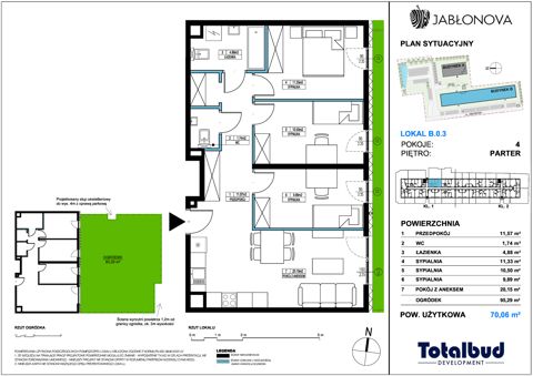 Plan 4 pok. 70m²