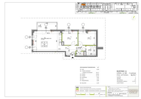 Plan 3 pok. 67m²