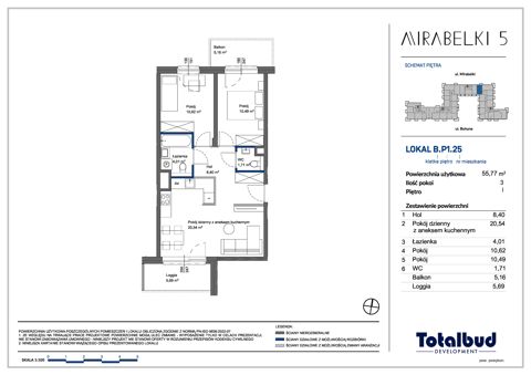 Plan 3 pok. 56m²