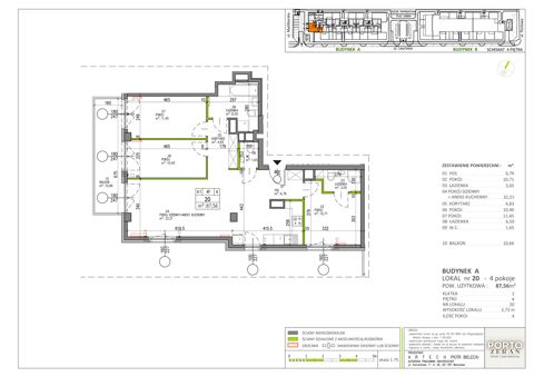 Plan 4 pok. 88m²