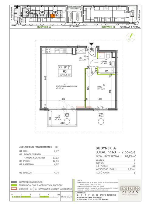 Plan 2 pok. 48m²