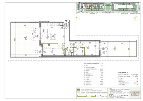 Plan 3 pok. 61m²