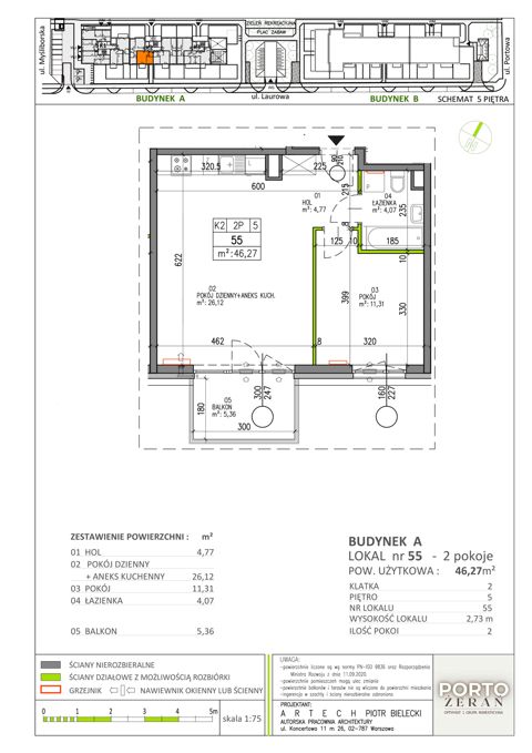 Plan 2 pok. 46m²