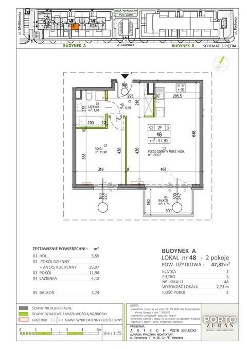 Plan 2 pok. 48m²