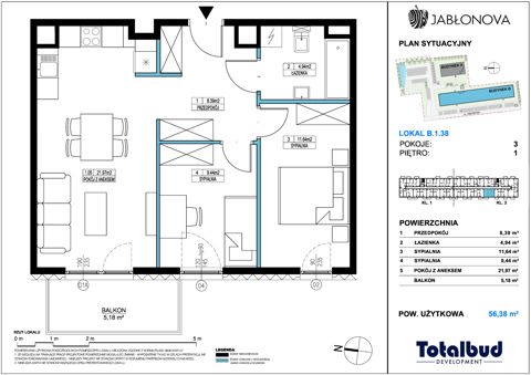 Plan 3 pok. 56m²