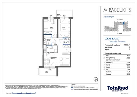 Plan 3 pok. 56m²