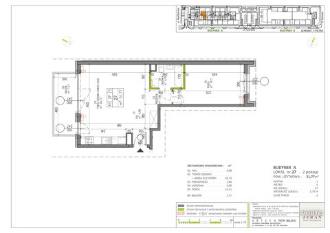 Plan 2 pok. 52m²