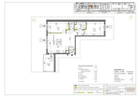 Plan 3 pok. 63m²