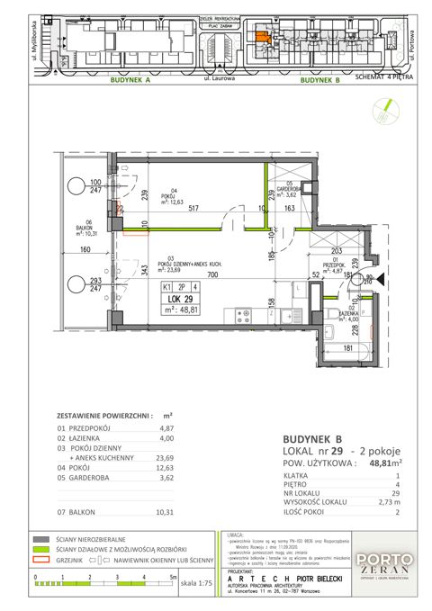 Plan 2 pok. 49m²
