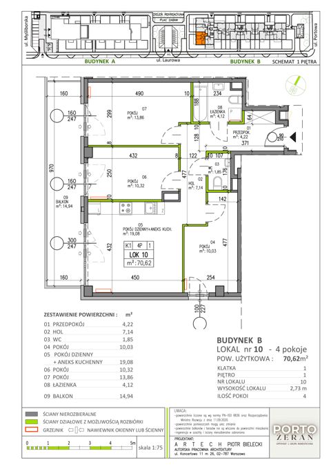 Plan 4 pok. 71m²