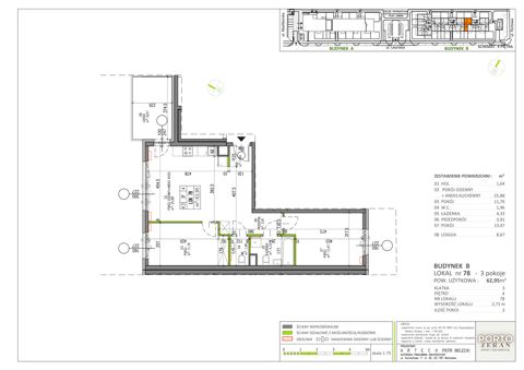 Plan 3 pok. 63m²