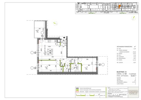 Plan 3 pok. 63m²
