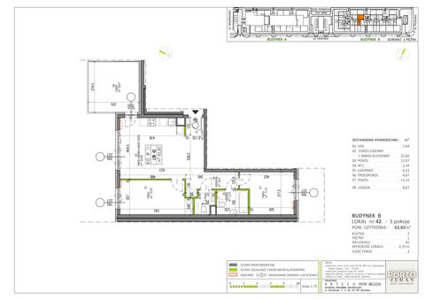 Plan 3 pok. 63m²