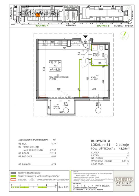 Plan 2 pok. 48m²
