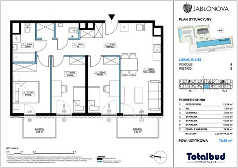 Plan 4 pok. 71m²