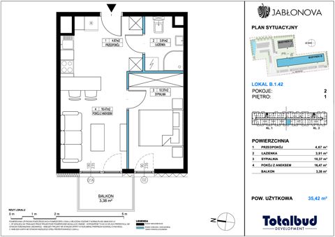 Plan 2 pok. 35m²