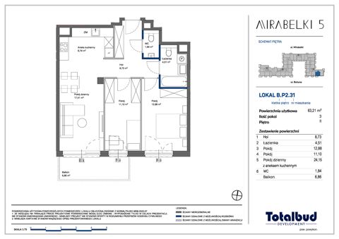 Plan 3 pok. 63m²