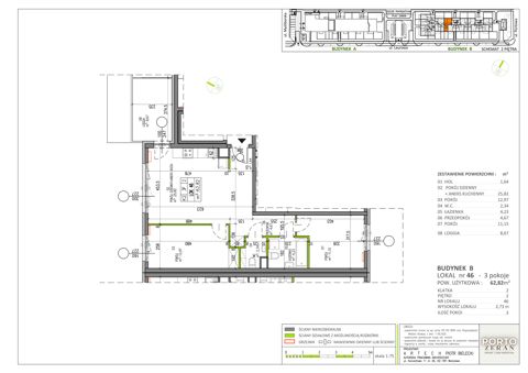 Plan 3 pok. 63m²