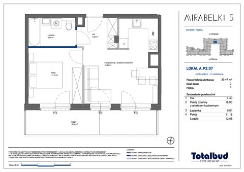 Plan 2 pok. 39m²