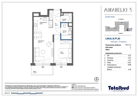 Plan 2 pok. 47m²