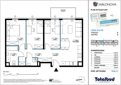Plan 4 pok. 71m²