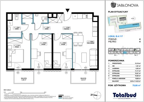 Plan 4 pok. 71m²