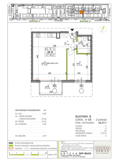 Plan 2 pok. 48m²