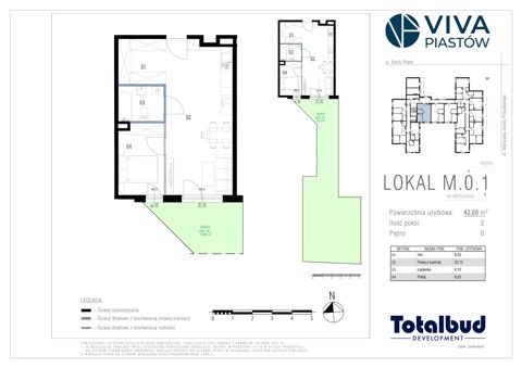Plan 2 pok. 44m²
