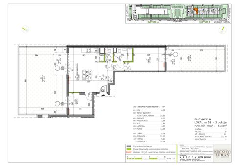 Plan 3 pok. 62m²