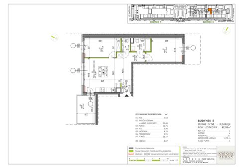 Plan 3 pok. 63m²