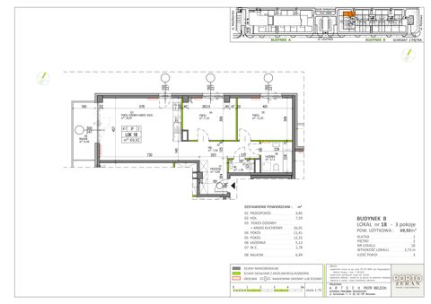 Plan 3 pok. 70m²