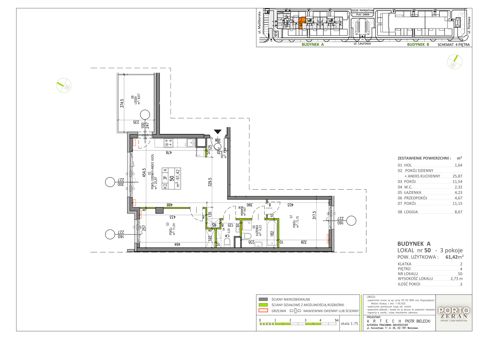 Plan 3 pok. 61m²