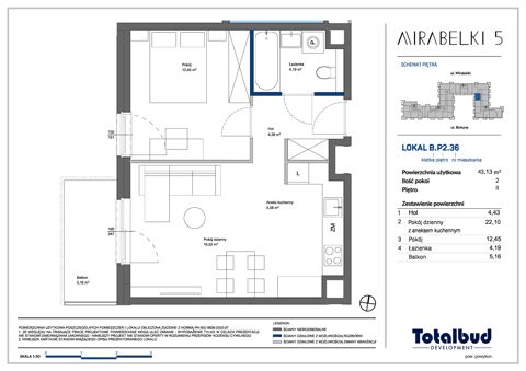 Plan 2 pok. 43m²