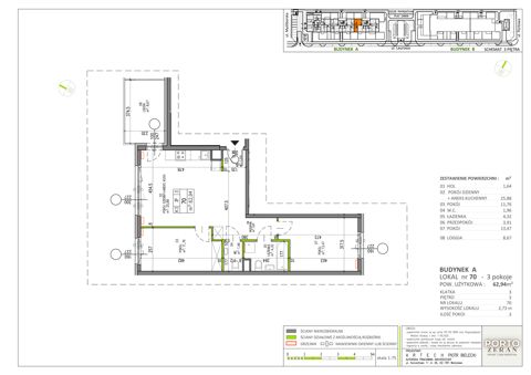 Plan 3 pok. 63m²