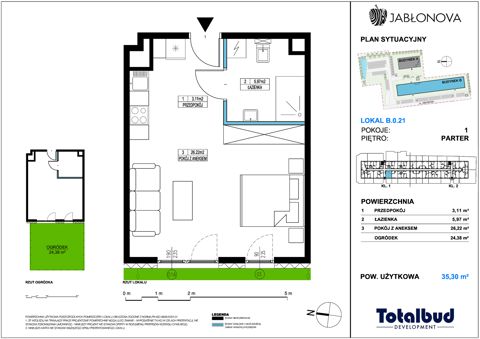 Plan 1 pok. 35m²
