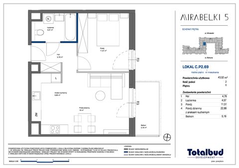 Plan 2 pok. 44m²