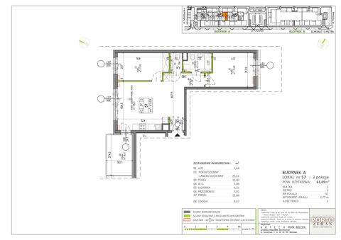 Plan 3 pok. 62m²
