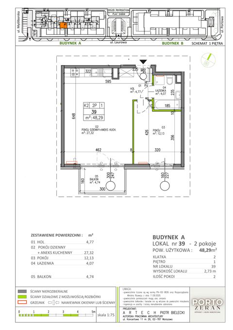Plan 2 pok. 48m²