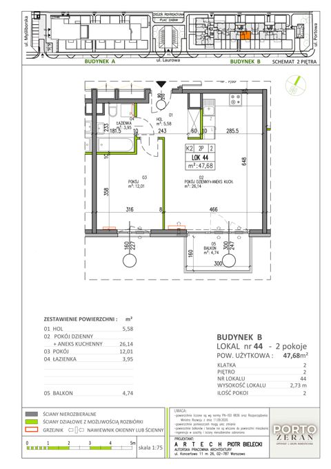 Plan 2 pok. 48m²