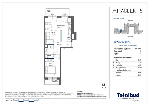 Plan 2 pok. 48m²