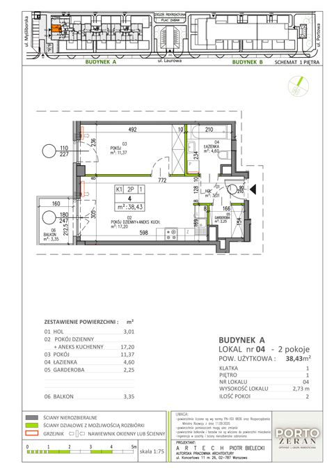 Plan 2 pok. 38m²