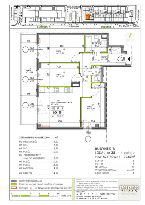 Plan 4 pok. 71m²