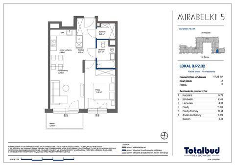 Plan 2 pok. 47m²