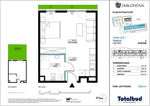 Plan 1 pok. 36m²