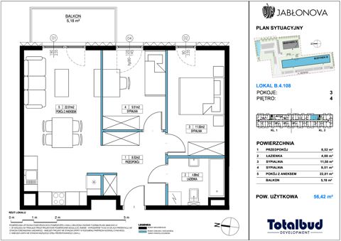 Plan 3 pok. 56m²