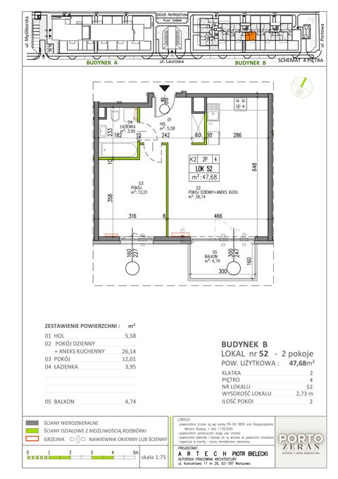 Plan 2 pok. 48m²